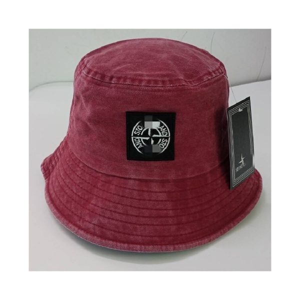(Red) Bucket Island Stone Hat Lightweight Short Brim Travel Sun Hat Summer Outdoor Hot