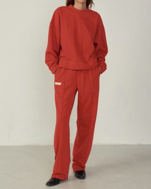 Red Oversized Joggers