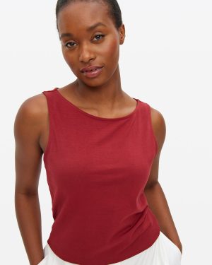 Red Regular Tank Top