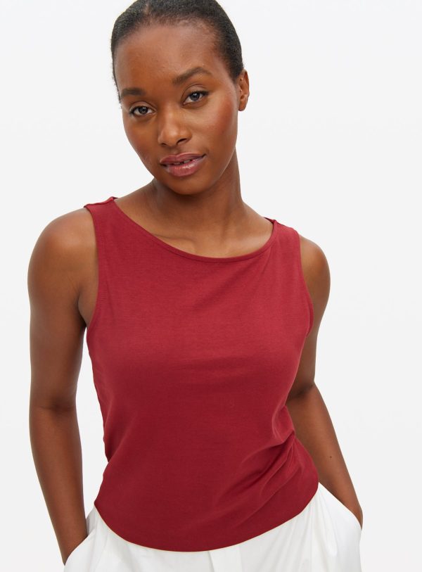 Red Regular Tank Top