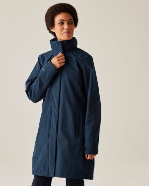 Regatta Professional Women's Lightweight Longline Kingsley 3 in 1 Jacket Navy, Size: 24