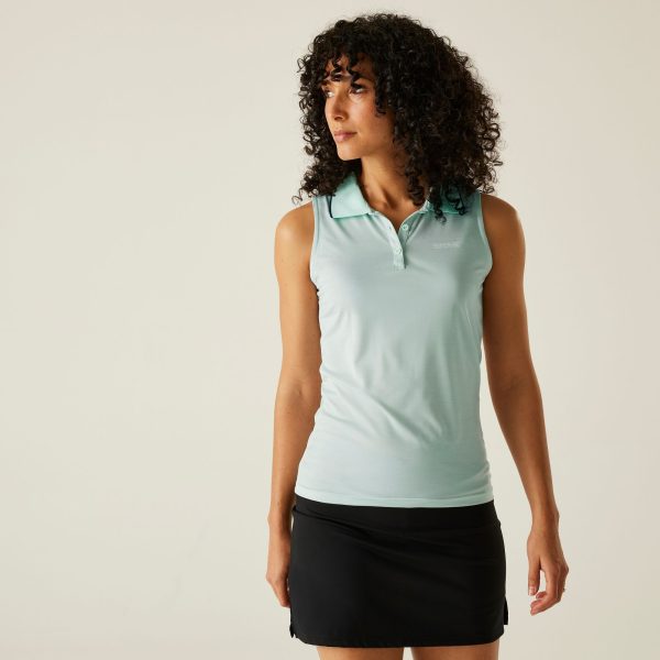 Regatta Women's Quick Drying Tima II Polo Vest Top Icy Morn, Size: 8