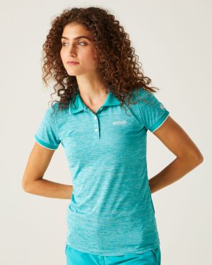 Regatta Women's Quick-drying Remex II Active Polo Shirt Tahoe Blue, Size: 8