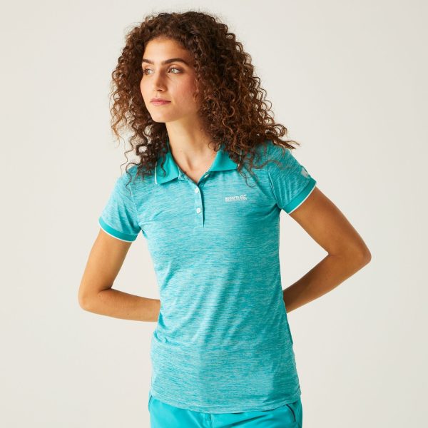 Regatta Women's Quick-drying Remex II Active Polo Shirt Tahoe Blue, Size: 8