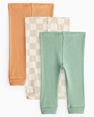 Ribbed Leggings 3 Pack (3-6 Months) - Tu by Sainsbury's