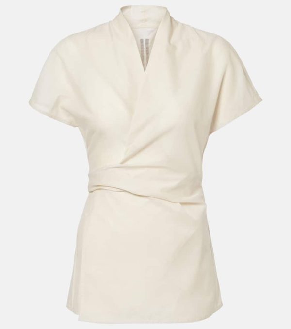 Rick Owens Laura cotton wrap top