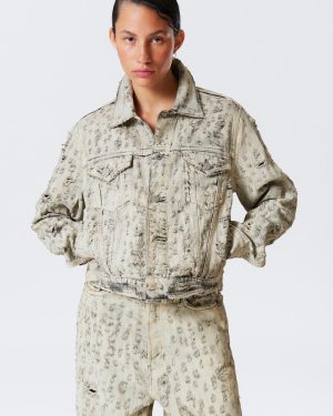 Rodeo Distressed Denim Trucker Jacket