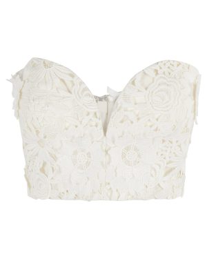 Rotate by Birger Christensen 3d Lace Corset Top