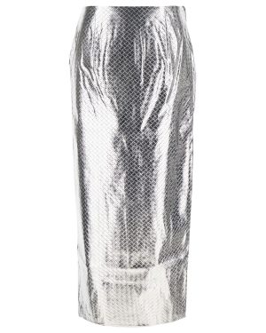 Rotate by Birger Christensen Braided Pencil Skirt