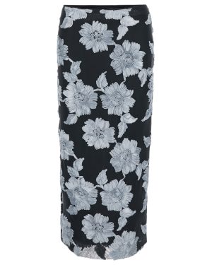 Rotate by Birger Christensen Flower Mesh Pencil Skirt