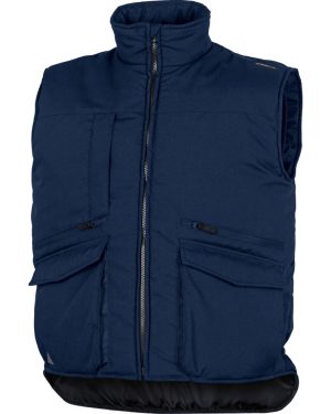 (S) Delta Plus Sierra 2 Navy Blue Padded Bodywarmer Gilet Work Vest Jacket Coat