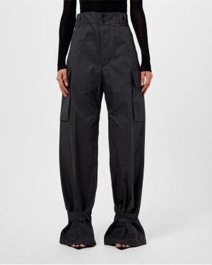 SAINT LAURENT Cassandre Cargo Trousers - Grey