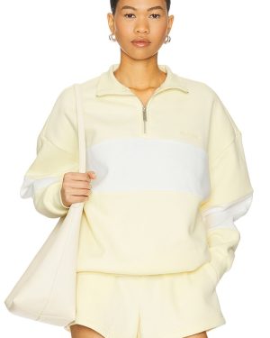 SER.O.YA Asbury Sweatshirt in Yellow. Size M, S, XS, XXS.