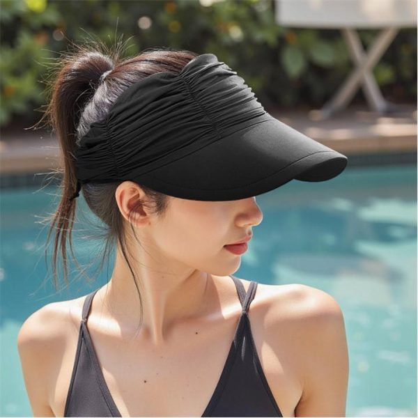 SHEONLY Portable Sun Visor Hat for Outdoor - Black