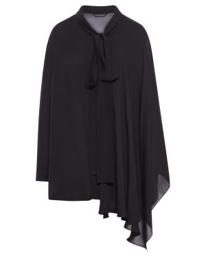 SILK BLOUSE WITH SCARF - Balenciaga - Woman