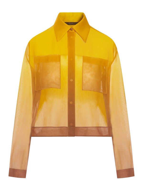 SILK ORGANZA CROP SHIRT - Maxmara Pianoforte - Woman