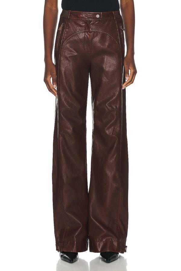SIMKHAI Fraiser Straight Leg Cargo Pant in Sierra - Brown. Size 4 (also in ).