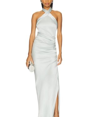 SIMKHAI Sarabella Halter Neck Dress in Baby Blue. Size 00, 10, 2, 4, 6, 8.