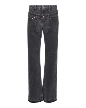 STELLA MCCARTNEY | Grey denim Double Waistband Chap jeans | Women | 26