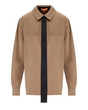 STINE GOYA BEIGE SATIN SHIRT
