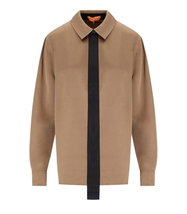 STINE GOYA BEIGE SATIN SHIRT