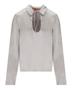 STINE GOYA KLIVE GREY BLOUSE