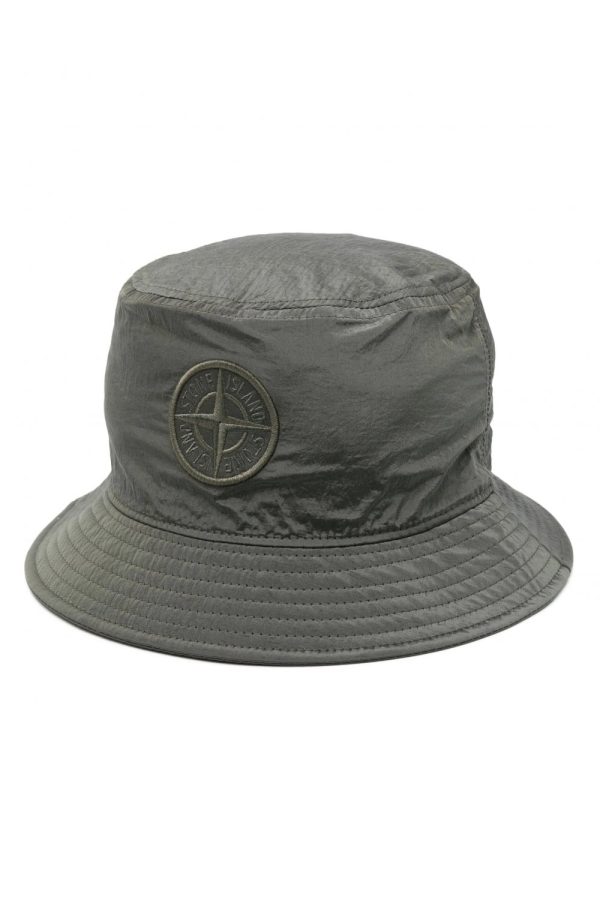 STONE ISLAND NYLON METAL S0076 BUCKET HAT Size: M, colour: MUSK