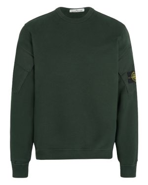 STONE ISLAND S0A20 SLEEVE POCKET SWEATSHIRT Size: XXL, colour: JUNIPER