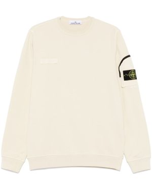 STONE ISLAND SLEEVE POCKET 6100003 SWEATSHIRT Size: S, colour: BEIGE