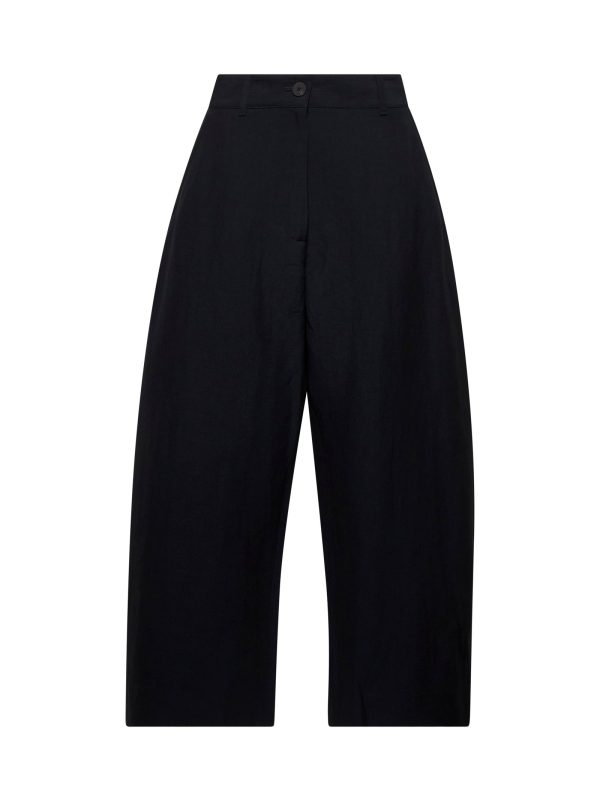 STUDIO NICHOLSON | Blue wide and cropped Chalco pant | Women | 8