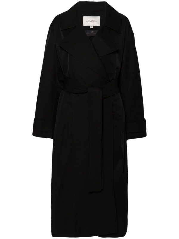 STUDIO NICHOLSON Double-Breasted Belted Coat