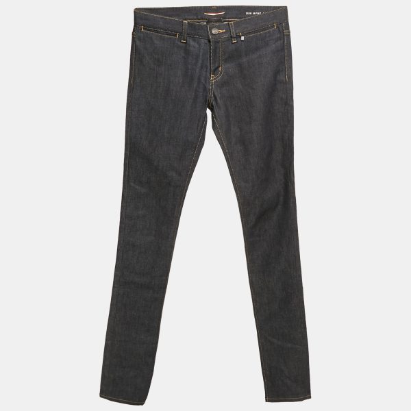 Saint Laurent Navy Blue Denim Skinny Jeans M