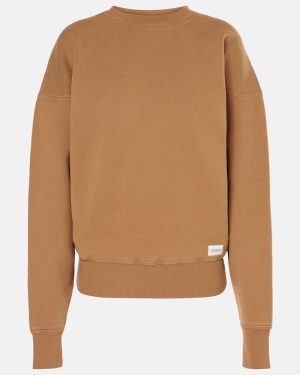 Saint Laurent Oversized cotton fleece sweatshirt
