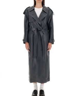 Salvatore Santoro Leather Trench Coat