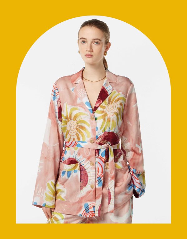 Scotch and Soda Printed Blazer Pyjamas Pink