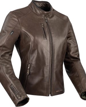 Segura Laxey Ladies Motorcycle Leather Jacket, brown, Size 40 for Women
