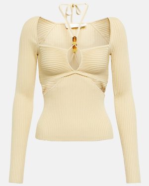 Simkhai Elenor cutout ribbed-knit top