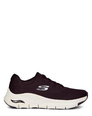 Skechers Engineered Mesh Lace-Up Low-Top Trainers Womens