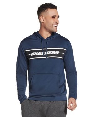 Skechers Navy Skechtech Moisture Wicking Stretch Pullover (S) Hoody