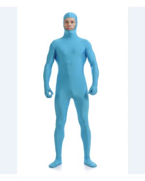 (Sky blue, S(Tag S=US XXS)) Fancy Halloween Morphsuit Adult Costume Morph Suit Cosplay Costume Bodysuit