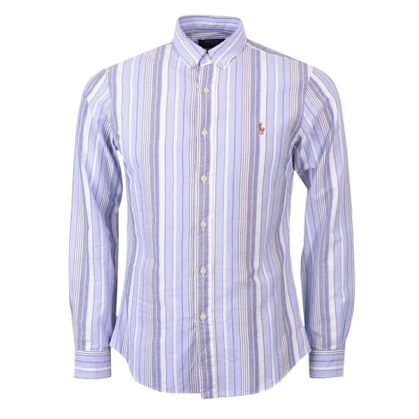 Slim Fit Wide Stripe Oxford Shirt