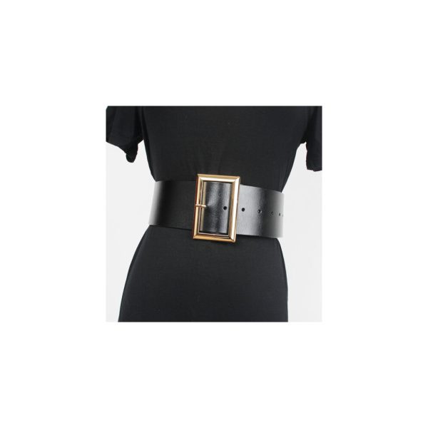 Solid Real Leather Wide Waist Belt Large Plus Size Split Leather Corset Strech Belt Women All-match Shirt Suit Coat Belt