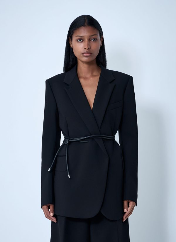 Sportmax Belted Single-breasted Blazer - Woman Blazers Black It - 42