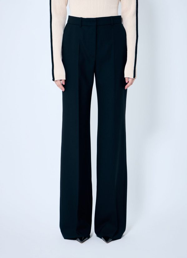 Sportmax Wide Leg Tailored Pants - Woman Pants Black It - 42