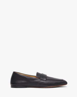 Square black loafers