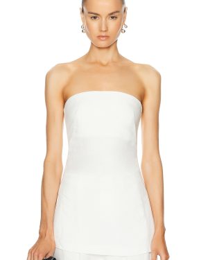 St. Agni Column Tunic Top in Salt - White. Size L (also in ).