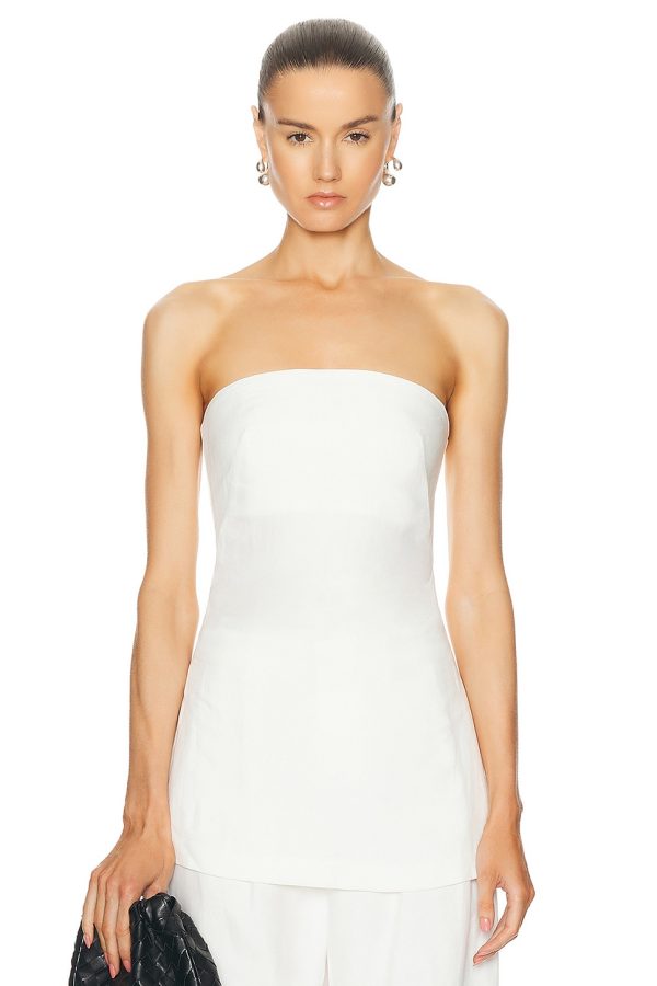 St. Agni Column Tunic Top in Salt - White. Size L (also in ).