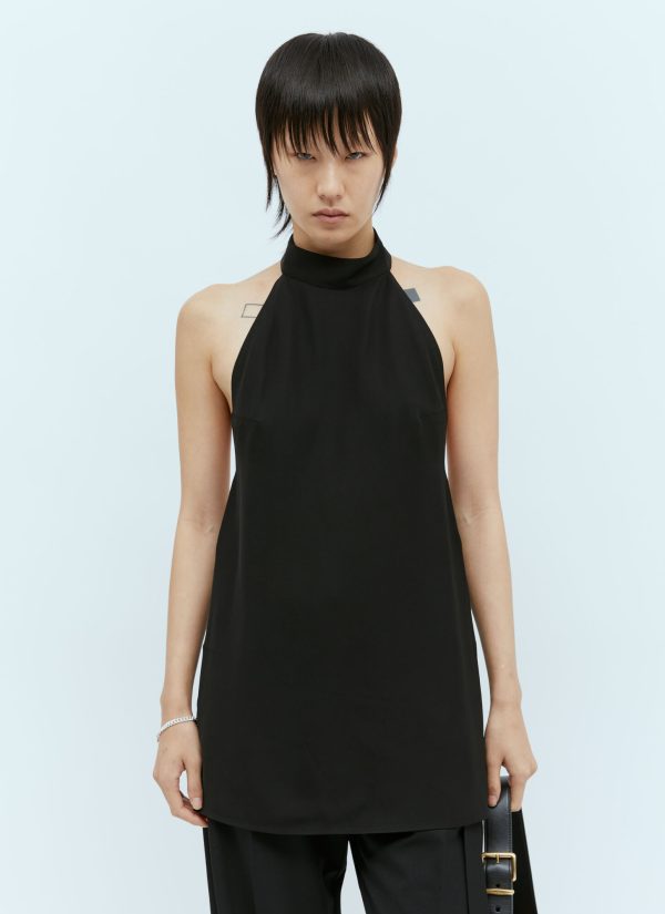 St. Agni High Neck Tunic - Woman Tops Black L
