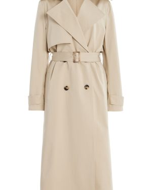 St. Agni - Organic Cotton-Blend Trench Coat - Tan - XL - Moda Operandi