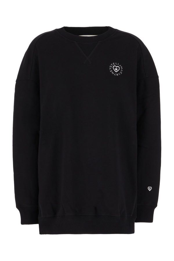 Stella McCartney Black Cotton Oversize Sweatshirt